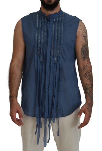 Cotton Chain Embellishment Sleeveless Men's Shirt (Pre-Owned) - Dsquared² - Modalova