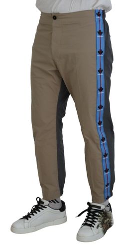 Cotton Gray Two Tone Men Casual Men's Pants (Pre-Owned) - Dsquared² - Modalova