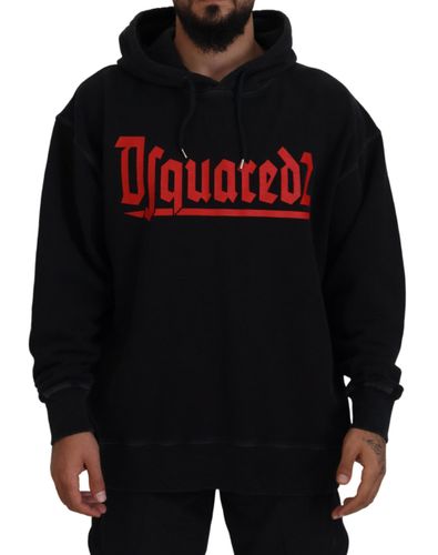 Cotton Hooded Printed Men Pullover Men's Sweater (Pre-Owned) - Dsquared² - Modalova