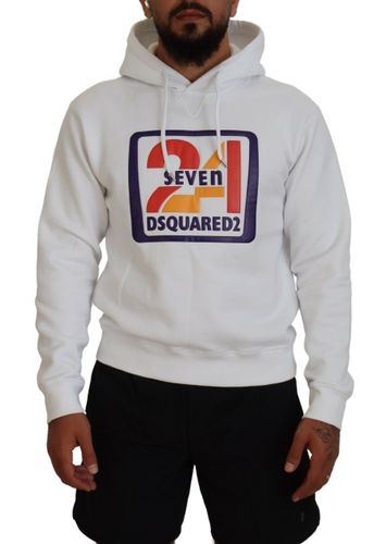 Cotton Hooded Printed Men Pullover Men's Sweater (Pre-Owned) - Dsquared² - Modalova
