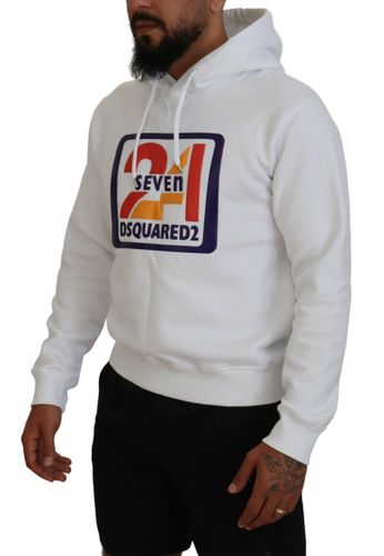 Cotton Hooded Printed Men Pullover Men's Sweater (Pre-Owned) - Dsquared² - Modalova