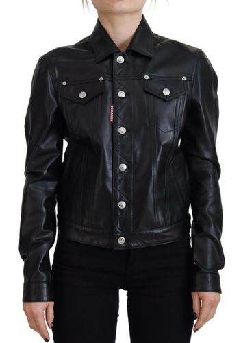 Leather Collared Long Sleeves Women's Jacket (Pre-Owned) - Dsquared² - Modalova
