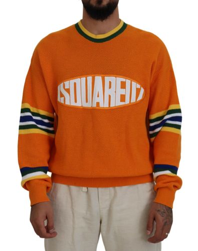 Printed Long Sleeves Men Pullover Men's Sweater (Pre-Owned) - Dsquared² - Modalova