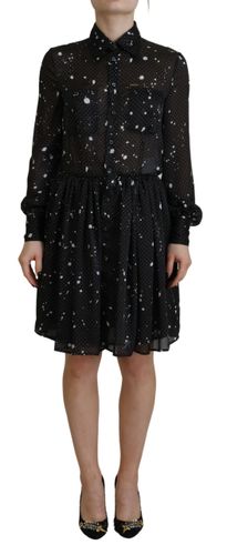 Polka Dot Long Sleeves Button Down Women's Dress (Pre-Owned) - Dsquared² - Modalova