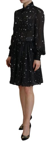 Polka Dot Long Sleeves Button Down Women's Dress (Pre-Owned) - Dsquared² - Modalova