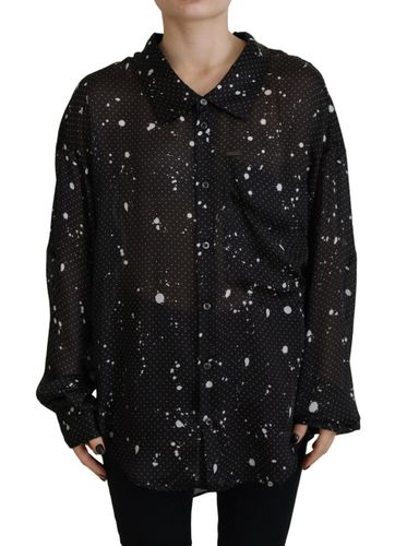 Polka Dots Collared Button Down Blouse Women's Top (Pre-Owned) - Dsquared² - Modalova