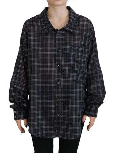Checkered Collared Button Long Sleeves Women's Shirt (Pre-Owned) - Dsquared² - Modalova