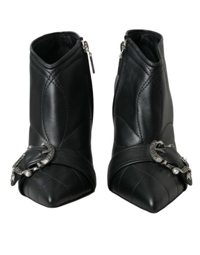 Devotion Quilted Buckled Boots Women's Shoes - Dolce & Gabbana - Modalova