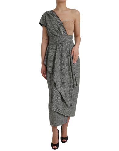 Beige Layered One Shoulder Maxi Women's Dress - Dolce & Gabbana - Modalova