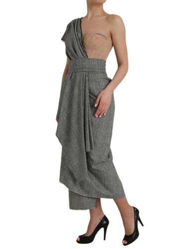 Beige Layered One Shoulder Maxi Women's Dress - Dolce & Gabbana - Modalova