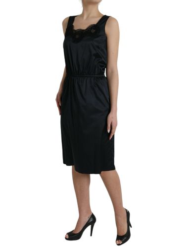 Polyester Lace Trim Sheath Midi Women's Dress - Dolce & Gabbana - Modalova