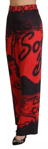 Printed High Waist Straight Women's Pants (Pre-Owned) - Dsquared² - Modalova