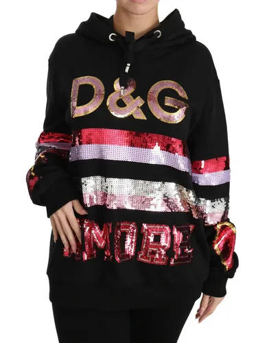 DG Sequined Hooded Pullover Women's Sweater (Pre-Owned) - Dolce & Gabbana - Modalova