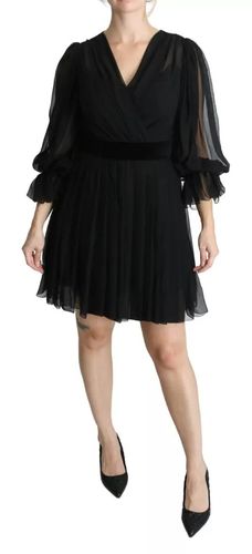 Mesh Pleated Mini Silk Blend Women's Dress (Pre-Owned) - Dolce & Gabbana - Modalova
