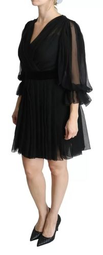 Mesh Pleated Mini Silk Blend Women's Dress (Pre-Owned) - Dolce & Gabbana - Modalova