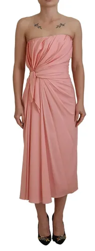 Silk Stretch Strapless Sheath Midi Women's Dress (Pre-Owned) - Dolce & Gabbana - Modalova