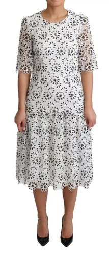 Cutout Design Polyester A-line Midi Women's Dress (Pre-Owned) - Dolce & Gabbana - Modalova