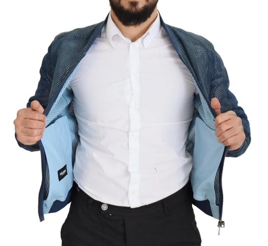 Leather Perforated Full Zip Men's Jacket (Pre-Owned) - Dolce & Gabbana - Modalova