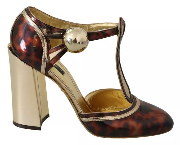 Leopard T-strap Pumps Sandals Women's Shoes (Pre-Owned) - Dolce & Gabbana - Modalova