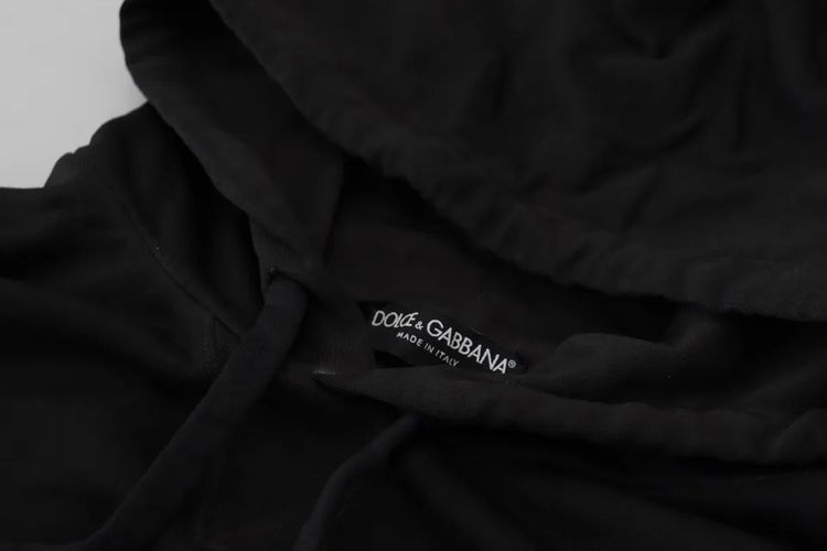 Cotton Logo Hooded Sweatshirt Men's Sweater - Dolce & Gabbana - Modalova