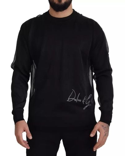 Polyester Logo Men Pullover Men's Sweater (Pre-Owned) - Dolce & Gabbana - Modalova