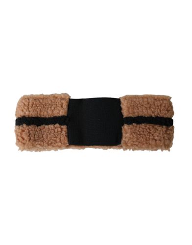 Brown Black Fleece Wool Head Band Hat Men's Men - Dolce & Gabbana - Modalova