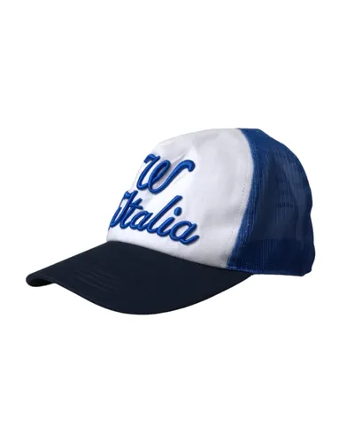 Blue White Black Italia Mesh Baseball Women's Hat - Dolce & Gabbana - Modalova