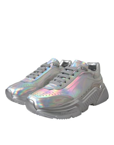Iridescent DAYMASTER Leather Sneakers Women's Shoes - Dolce & Gabbana - Modalova
