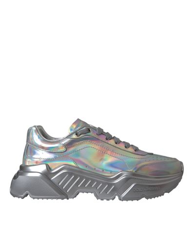 Iridescent DAYMASTER Leather Sneakers Women's Shoes - Dolce & Gabbana - Modalova