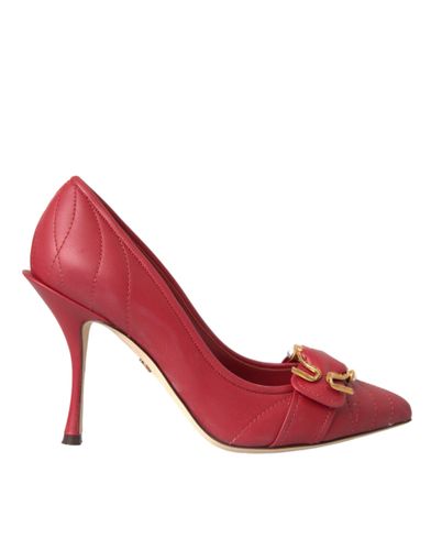 Devotion Leather Heels Pumps Women's Shoes - Dolce & Gabbana - Modalova