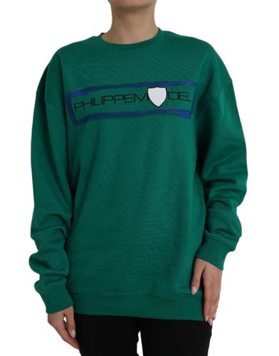 Cotton Logo Print Long Sleeves Pullover Women's Sweater - Philippe Model - Modalova