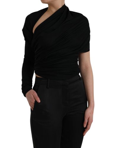 Wool Cutout Asymmetric Long Sleeve Women's Top - Dolce & Gabbana - Modalova
