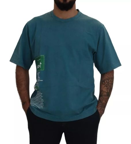 Logo Print Crewneck Tee Cotton Men's T-shirt (Pre-Owned) - Dolce & Gabbana - Modalova