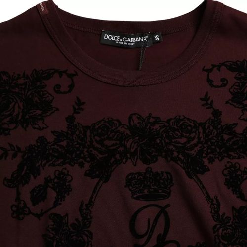 DG Crown Floral Crewneck Men Men's T-shirt (Pre-Owned) - Dolce & Gabbana - Modalova
