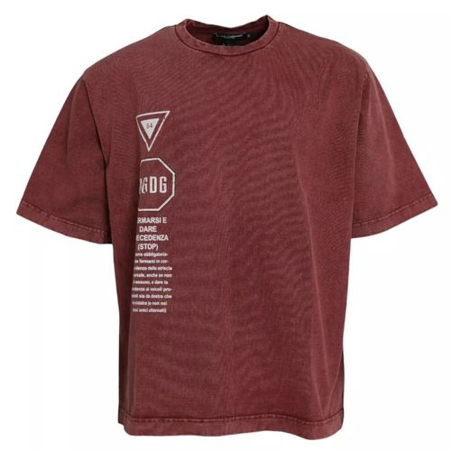 Print Round Neck Short Sleeves Men's T-shirt (Pre-Owned) - Dolce & Gabbana - Modalova