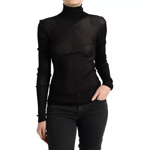 Viscose Turtle Neck Pullover Women's Sweater (Pre-Owned) - Dolce & Gabbana - Modalova