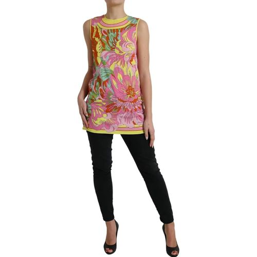Floral Silk Sleeveless Tank Women's Top (Pre-Owned) - Dolce & Gabbana - Modalova
