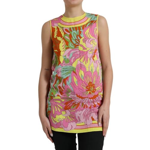 Floral Silk Sleeveless Tank Women's Top (Pre-Owned) - Dolce & Gabbana - Modalova