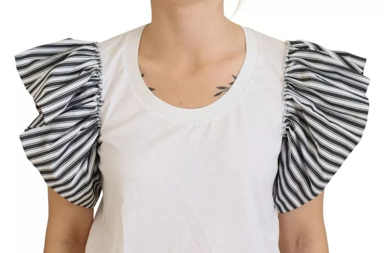 Striped Short Sleeves Pullover Women's Top (Pre-Owned) - Dolce & Gabbana - Modalova