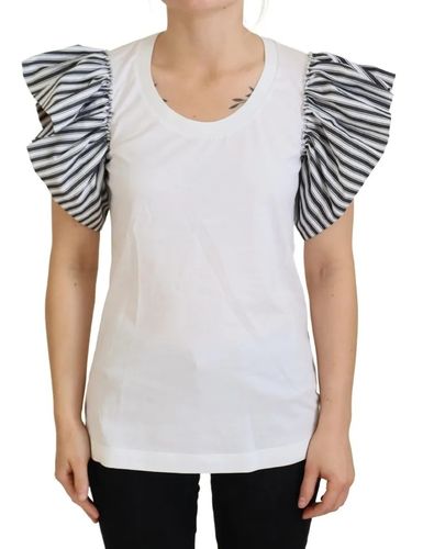 Striped Short Sleeves Pullover Women's Top (Pre-Owned) - Dolce & Gabbana - Modalova
