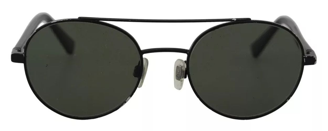 Matte Steel Frame Green Lens DG2245 Women's Sunglasses (Pre-Owned) - Dolce & Gabbana - Modalova