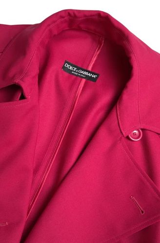 Dark Double Breasted Trench Coat Women's Jacket - Dolce & Gabbana - Modalova