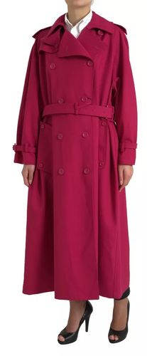 Dark Double Breasted Trench Coat Women's Jacket - Dolce & Gabbana - Modalova