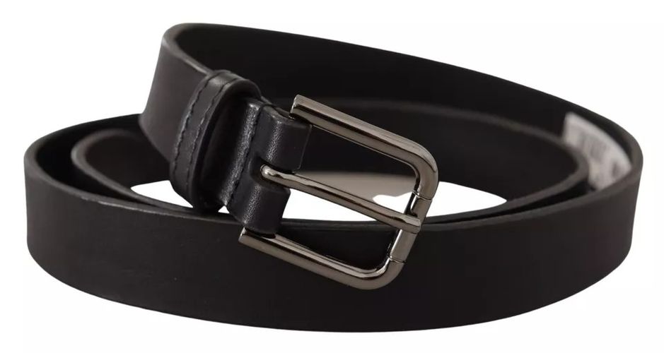Calf Leather Classic Metal Logo Buckle Men's Belt - Dolce & Gabbana - Modalova