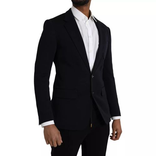 Wool Notch Single Breasted Coat Men's Blazer - Dolce & Gabbana - Modalova