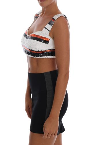 Sequined Stretch Bustier Women's Top - Dolce & Gabbana - Modalova