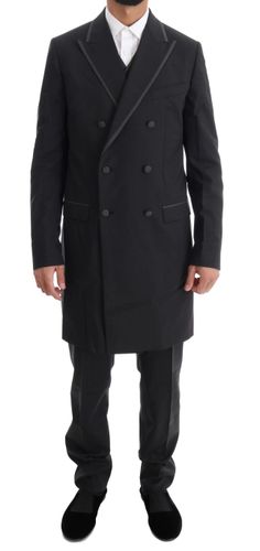 Wool Stretch 3 Piece Two Button Men's Suit - Dolce & Gabbana - Modalova