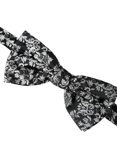 Floral Silk Adjustable Neck Men Bow Men's Tie - Dolce & Gabbana - Modalova