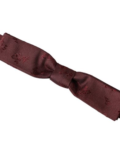 Floral Silk Adjustable Neck Men Bow Men's Tie - Dolce & Gabbana - Modalova