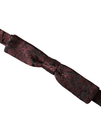 Floral Silk Adjustable Neck Men Bow Men's Tie - Dolce & Gabbana - Modalova